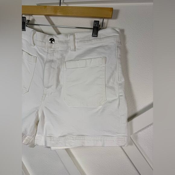 Madewell The Denim Emmett Short: Patch Pocket Edition Tile White Size 31 - Picture 4 of 13